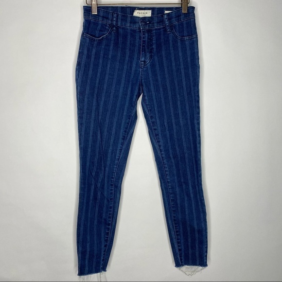 Pacsun | Striped Skinny Ankle Jeggings - Picture 2 of 7